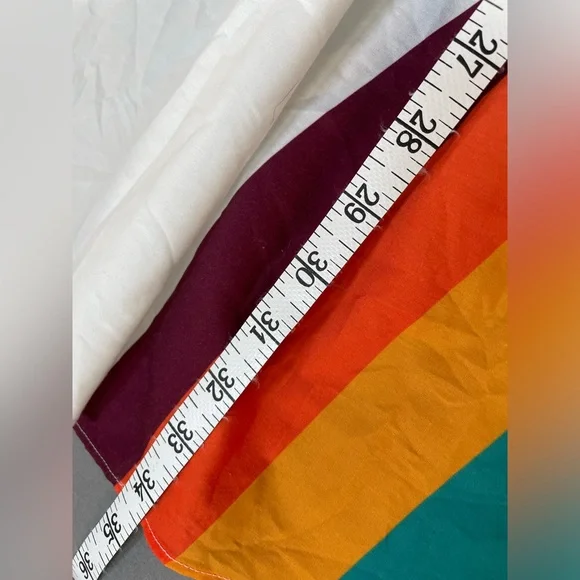 Oopsie Daisy White Rainbow Stripe Hi-Low Dress Girls long sleeve 4T - Picture 9 of 10